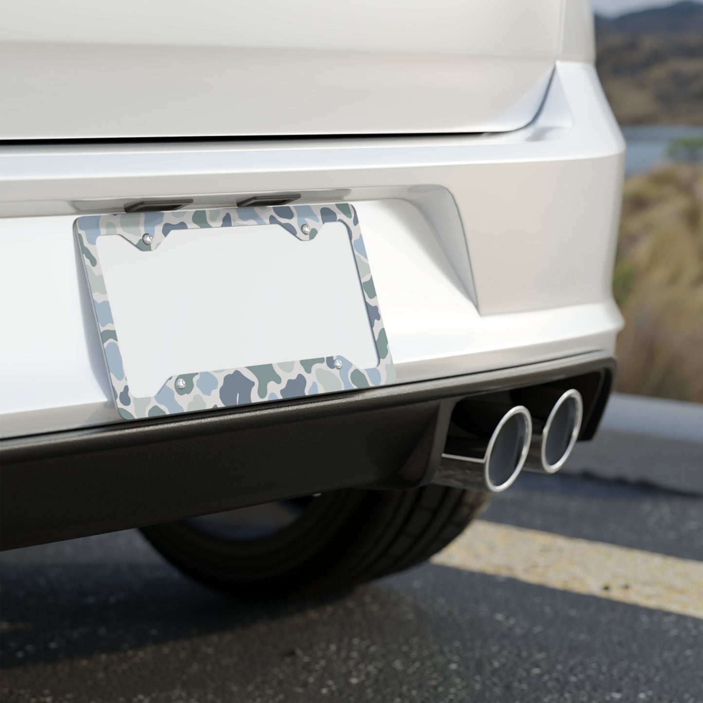 Camo Metal License Plate Frame