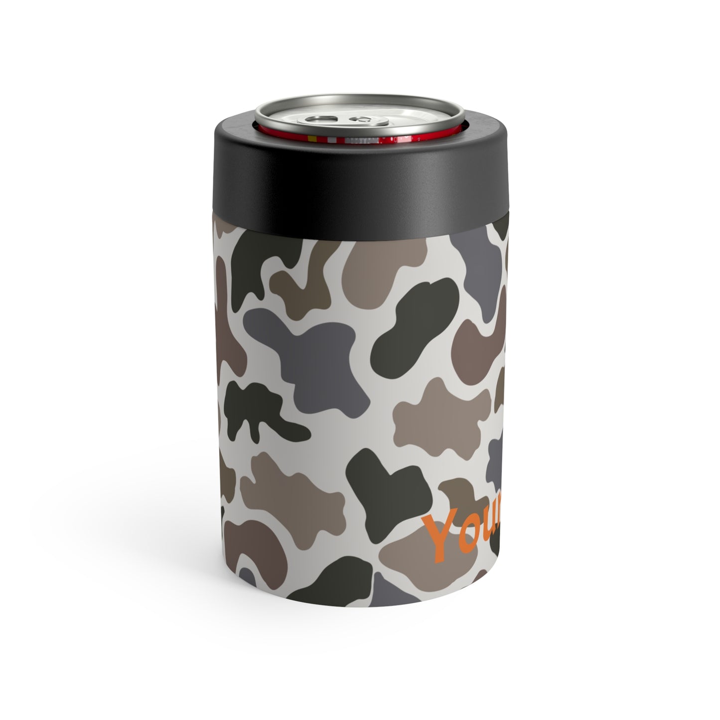 Camo Can Holder | Personalized Can Cooler, Insulated Beverage Sleeve