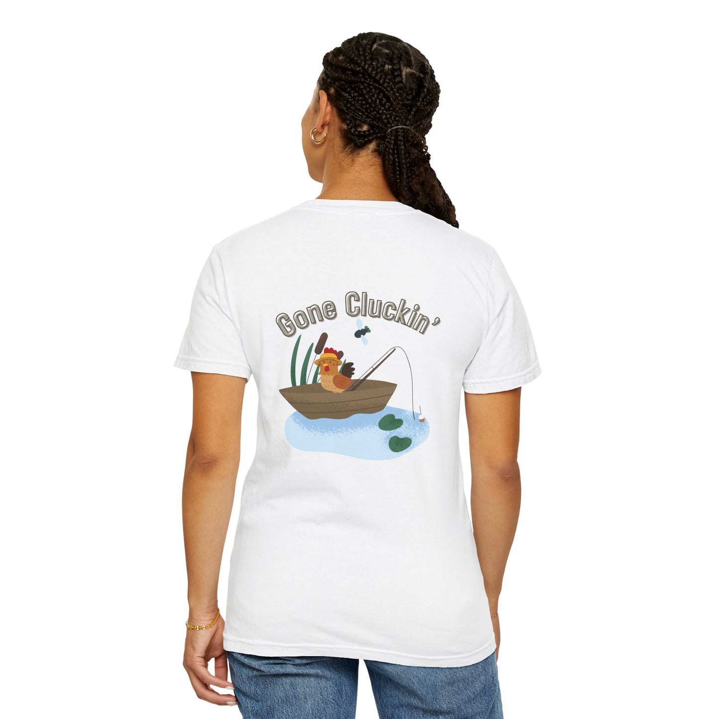 Roost & Ruffle Brand Unisex T-shirt - Gone Cluckin' Fishing T-Shirt