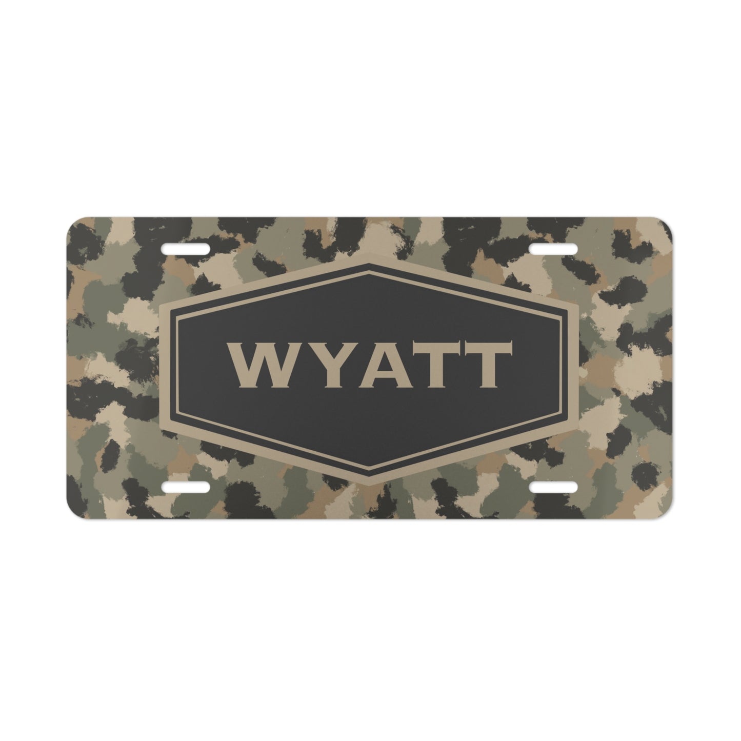 Personalized Name Camo Vanity Plate, Camo Car Tag, Personalized with Name License Plate