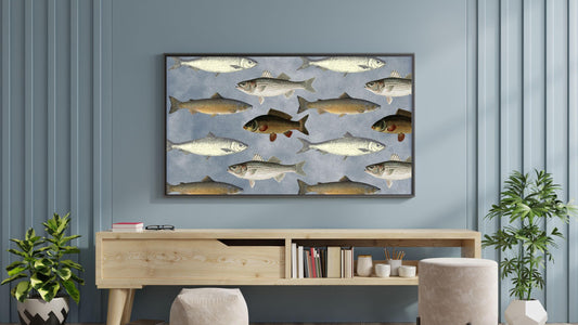Fisherman Aesthetic Frame Tv Art | Fishing Digital Download Art File | Art for Frame Tv